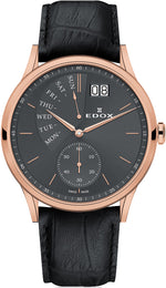 Edox Watch Les Vauberts Day Date Retrograde 34500 37R GIR