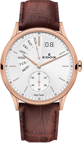 Edox Watch Les Vauberts Day Date Retrograde 34500 37R AIR