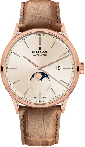 Edox Watch Les Vauberts Moon Phase 80500 37R BEIR