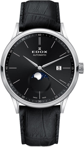 Edox Watch Les Vauberts Moon Phase 80500 3 NIN