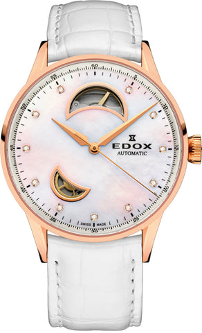 Edox Watch Les Vauberts Open Heart Automatic 85019 37RA NADR