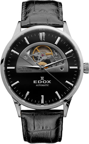 Edox Watch Les Vauberts Open Heart Automatic 85014 3 NIN