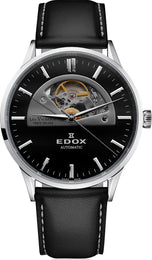 Edox Watch Les Vauberts Open Heart Automatic 85014 3C1 NIN