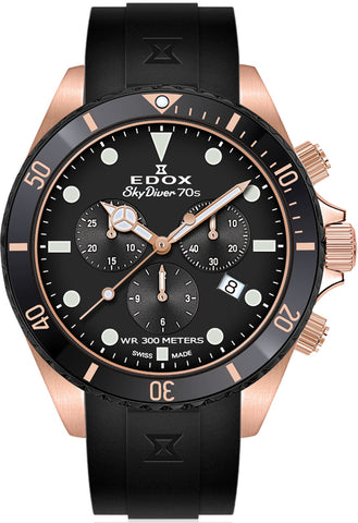 Edox Watch Skydiver Chrono Quartz 10238 37RNNCA NI