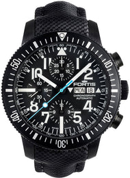 Fortis Watch Aquatis Diver Black Chronograph 638.18.41 LP