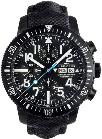 Fortis Watch Aquatis Diver Black Chronograph 638.18.41 LP