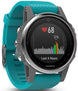 Garmin Watch Fenix 5S Silver Turquoise Band