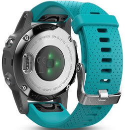 Garmin Watch Fenix 5S Silver Turquoise Band