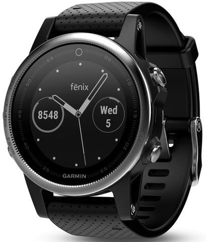 Garmin Watch Fenix 5S Silver Black Band