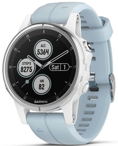 Garmin Watch Fenix 5S Plus White Seafoam Band 010-01987-23