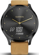 Garmin Watch Vivomove HR Onyx Black with Tan Suede Band D