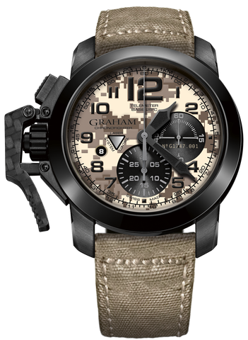 Graham Watch Chronofighter Black Arrow Digicamo 2CCAU.E05A.BEIGE CANVAS