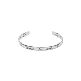 Gucci Blind for Love Sterling Silver Cuff Bracelet YBA455242001