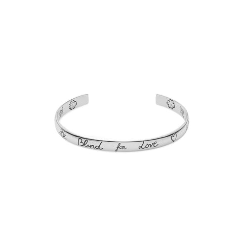 Gucci Blind for Love Sterling Silver Cuff Bracelet YBA455242001