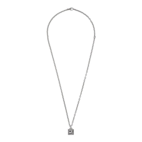 Gucci G Cube Sterling Silver G Motif Necklace YBB552768001