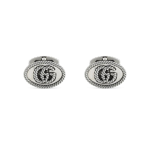 Gucci GG Marmont Sterling Silver Double G Cufflinks YBE627750001