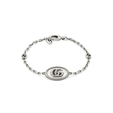 Gucci GG Marmont Sterling Silver Double G Bracelet YBA627749001