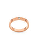 Gucci Icon 18ct Rose Gold Diamond Heart Band Ring