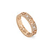 Gucci Icon 18ct Rose Gold Diamond Stardust Band Ring YBC729415001