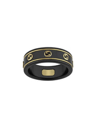 Gucci Icon 18ct Yellow Gold Interlocking G Band Ring