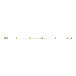 Gucci Interlocking 18ct Yellow Gold Diamond Star Bracelet D