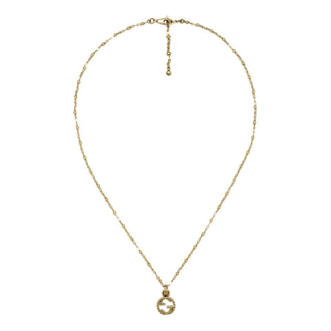 Gucci Interlocking G Motif 18ct Yellow Gold Necklace YBB603619001