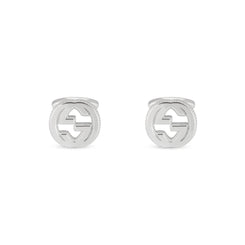 Gucci Interlocking G Motif Sterling Silver Cufflinks YBE499010001