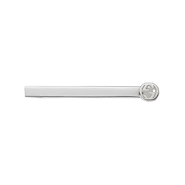 Gucci Interlocking G Motif Sterling Silver Tie Bar YBF499061001