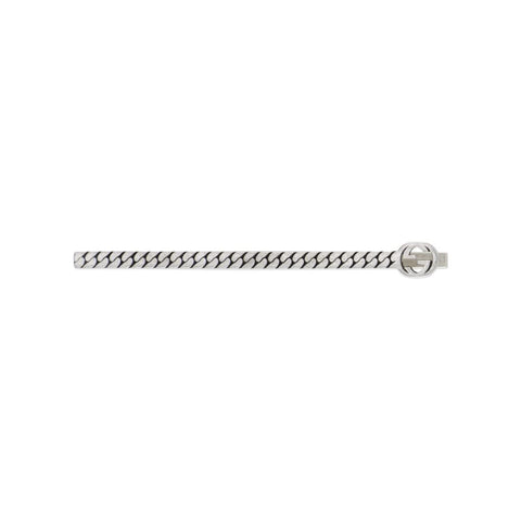 Gucci Interlocking G Motif Sterling Silver Tie Bar YBF678650001