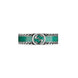 Gucci Interlocking G Sterling Silver Turquoise Enamel 6mm Band Ring YBC645573001