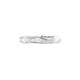 Gucci Link to Love 18ct White Gold 4mm Studded Ring