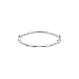 Gucci Link to Love 18ct White Gold Studded 4mm Bangle D