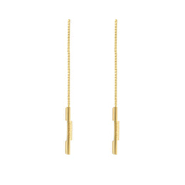 Gucci Link to Love 18ct Yellow Gold Chain Earrings YBD662115001