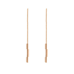 Gucci Link to Love 18ct Rose Gold Chain Earrings YBD662115002