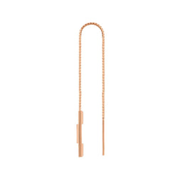 Gucci Link to Love 18ct Rose Gold Chain Earrings