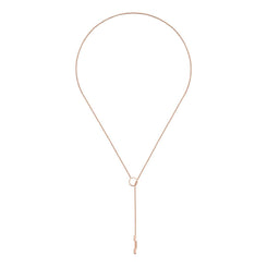 Gucci Link to Love 18ct Rose Gold Lariat Necklace YBB662110002