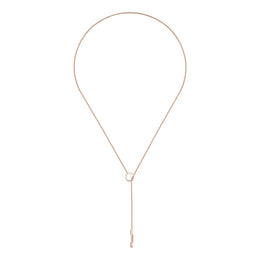 Gucci Link to Love 18ct Rose Gold Lariat Necklace YBB662110002