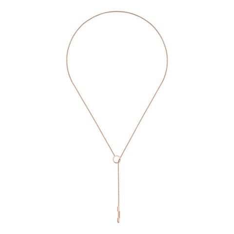 Gucci Link to Love 18ct Rose Gold Lariat Necklace YBB662110002