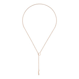 Gucci Link to Love 18ct Rose Gold Lariat Necklace