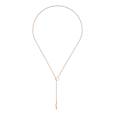 Gucci Link to Love 18ct Rose Gold Lariat Necklace