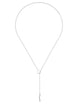 Gucci Link to Love 18ct White Gold Diamond Chain Lariat Necklace D