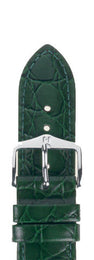 Hirsch Strap Crocograin Green Medium 14mm 