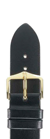 Hirsch Strap Diamond Calf Black Large 18mm 