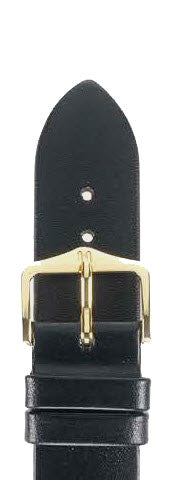 Hirsch Strap Diamond Calf Black Large 18mm 