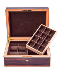 Leanschi Watch Case Macassar Ebony And Ivory LEAN-EB03