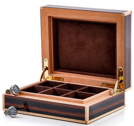 Leanschi Watch Case Macassar Ebony And Ivory LEAN-EB01