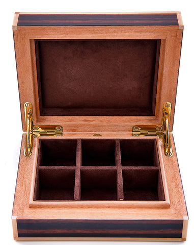 Leanschi Watch Case Macassar Ebony And Ivory