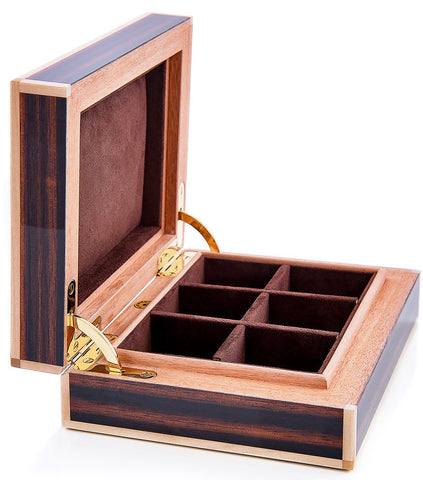 Leanschi Watch Case Macassar Ebony And Ivory