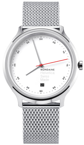 Mondaine Watch Helvetica Regular Spiekermann Edition MH1.R2211.SM