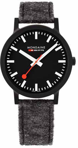 Mondaine Watch SBB Essence Black MS1.41120.LH